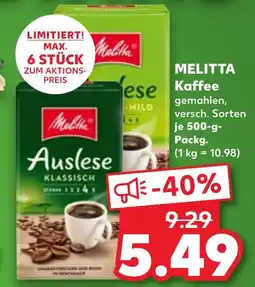 Kaufland Melitta Kaffee Angebot