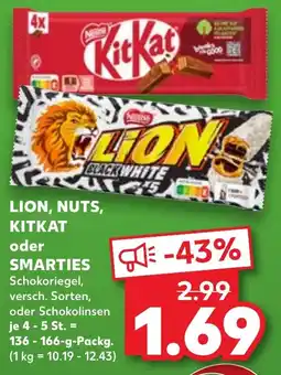 Kaufland LION, NUTS, KITKAT oder SMARTIES Angebot