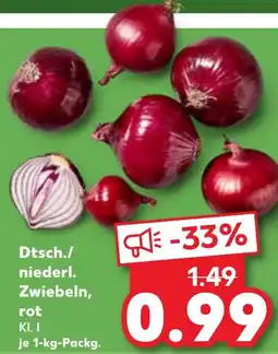 Kaufland Dtsch./ niederl. Zwiebeln, rot Angebot
