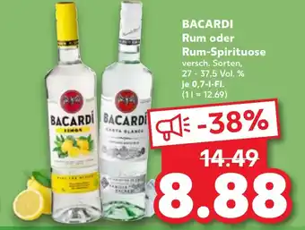 BACARDI Rum oder Rum-Spirituose