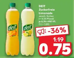 Kaufland DEIT Zuckerfreie Limonade Angebot