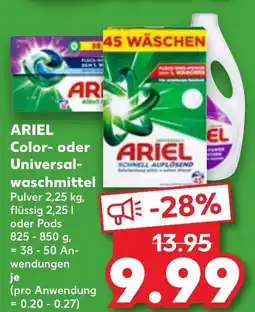 Kaufland ARIEL Color oder Universalwaschmittel Angebot