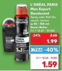 Kaufland L'ORÉAL PARIS Men Expert Deodorant Angebot