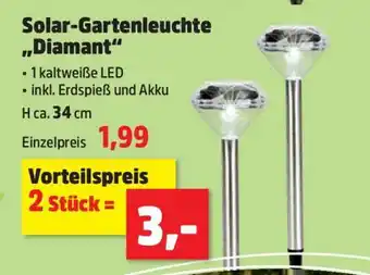 Solar-Gartenleuchte „Diamant“