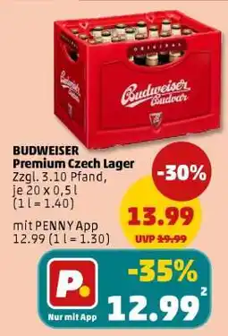 PENNY Budweiser Premium Czech Lager Angebot