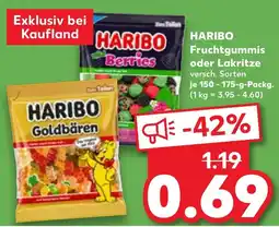 Kaufland HARIBO Fruchtgummis oder Lakritze Angebot