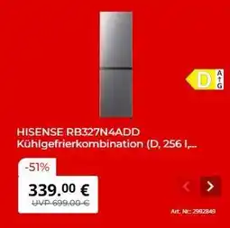 MediaMarkt HISENSE RB327N4ADD Angebot