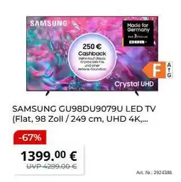 MediaMarkt SAMSUNG GU98DU9079U LED TV Angebot