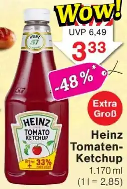 Wiglo Wunderland Heinz Tomaten Ketchup Angebot