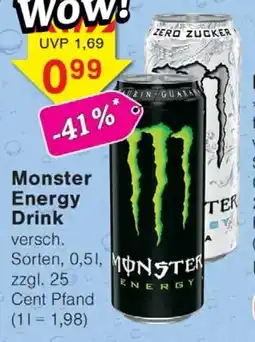 Wiglo Wunderland Monster Energy Drink Angebot