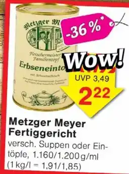 Wiglo Wunderland Metzger Meyer Fertiggericht Angebot