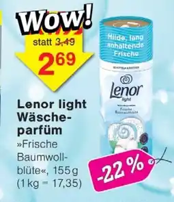 Wiglo Wunderland Lenor light Wäscheparfüm Angebot