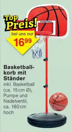Wiglo Wunderland Basketballkorb mit Ständer Angebot