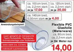 Wiglo Wunderland Flexible PVC Glasfolie (Meterware) Angebot