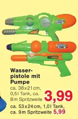 Wiglo Wunderland Wasserpistole mit Pumpe Angebot