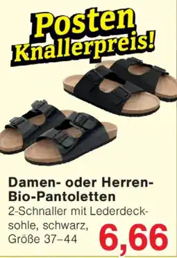 Wiglo Wunderland Damen- oder Herren- Bio-Pantoletten Angebot
