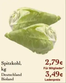 LPG Biomarkt Spitzkohl Angebot