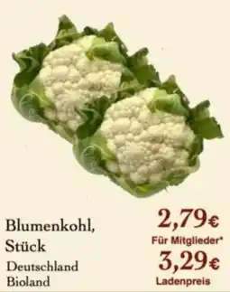 LPG Biomarkt Blumenkohl Angebot