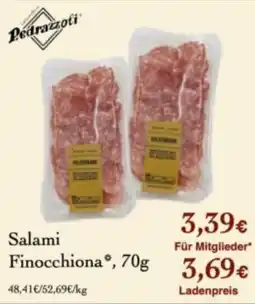 LPG Biomarkt Pedrazzoli Salami Finocchiona Angebot