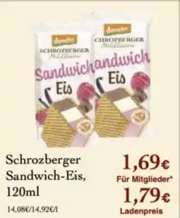 LPG Biomarkt Schrozberger Sandwich-Eis Angebot