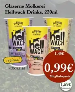 LPG Biomarkt Gläserne Molkerei Hellwach Drinks Angebot