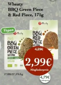 LPG Biomarkt Wheaty BBQ Green Piece & Red Piece Angebot