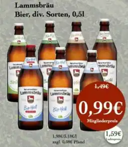 LPG Biomarkt Lammsbräu Bier Angebot