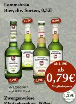 LPG Biomarkt Lammsbräu Bier Angebot