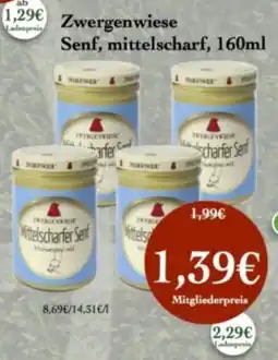 LPG Biomarkt Zwergenwieese senf, mittelscharf Angebot