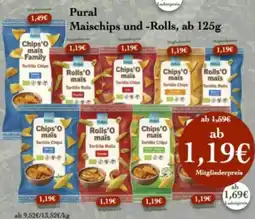 LPG Biomarkt Pural Maischips und -Rolls Angebot