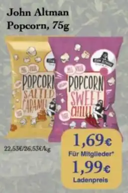 LPG Biomarkt John Altman Popcorn Angebot