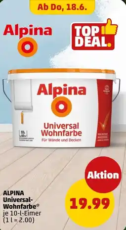 PENNY ALPINA Universal Wohnfarbe Angebot