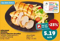 PENNY Mühlenhof regional frisches hähnchen-brustfilet Angebot