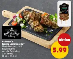 PENNY BUTCHER'S Frische Lammspieẞe Angebot