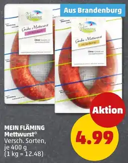 PENNY MEIN FLÄMING Mettwurst Angebot