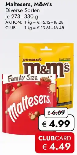 Travel Free Maltesers, M&M's Angebot