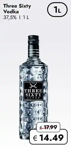 Travel Free Three Sixty Vodka Angebot