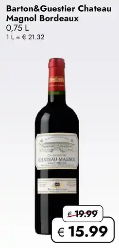 Travel Free Barton&Guestier Chateau Magnol Bordeaux Angebot