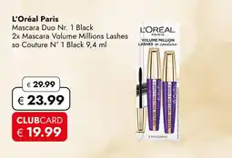 Travel Free L'oréal paris mascara duo nr. 1 black Angebot