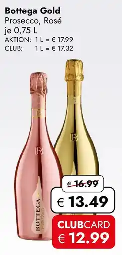 Travel Free Bottega Gold Prosecco, Rosé Angebot