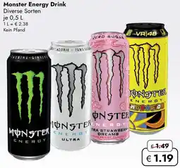 Travel Free Monster Energy Drink Angebot