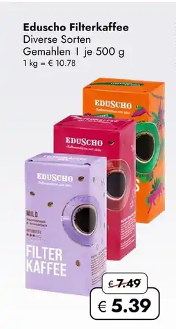 Travel Free Eduscho filterkaffee Angebot