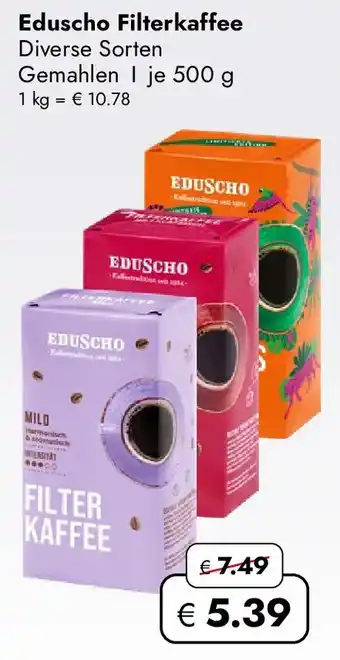Travel Free Eduscho Filterkaffee Angebot