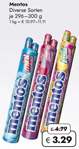 Travel Free Mentos Angebot