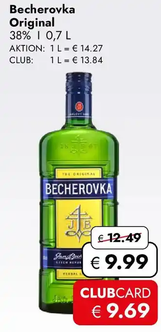 Travel Free Becherovka Original Angebot