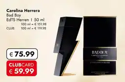 Travel Free Carolina herrera bad boy edts herren Angebot