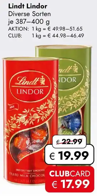 Travel Free Lindt Lindor Angebot
