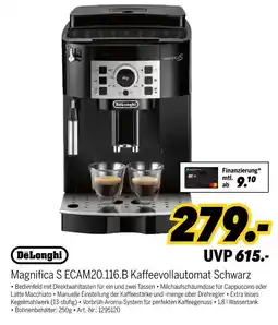 MEDIMAX Delonghi magnifica s ecam20.116.b kaffeevollautomat schwarz Angebot