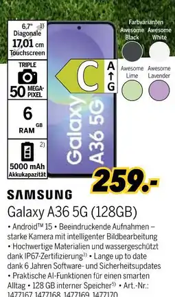MEDIMAX Samsung galaxy a36 5g (128gb) Angebot