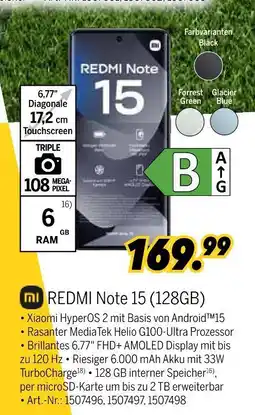 MEDIMAX Xiaomi redmi note 15 (128gb) Angebot